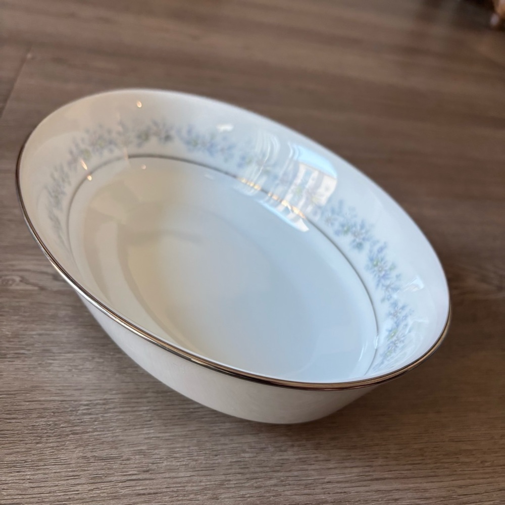 Vintage Noritake Marywood 2181 oval 9” vegetable serving bowl